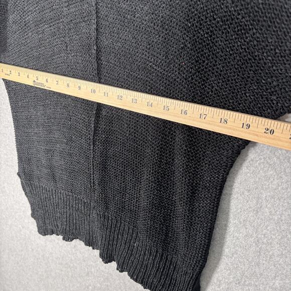 Charlotte Russe Sweater Small Crochet Sheer Tunic‎ Boho Lagenlook Lagom Quiet - Picture 10 of 11